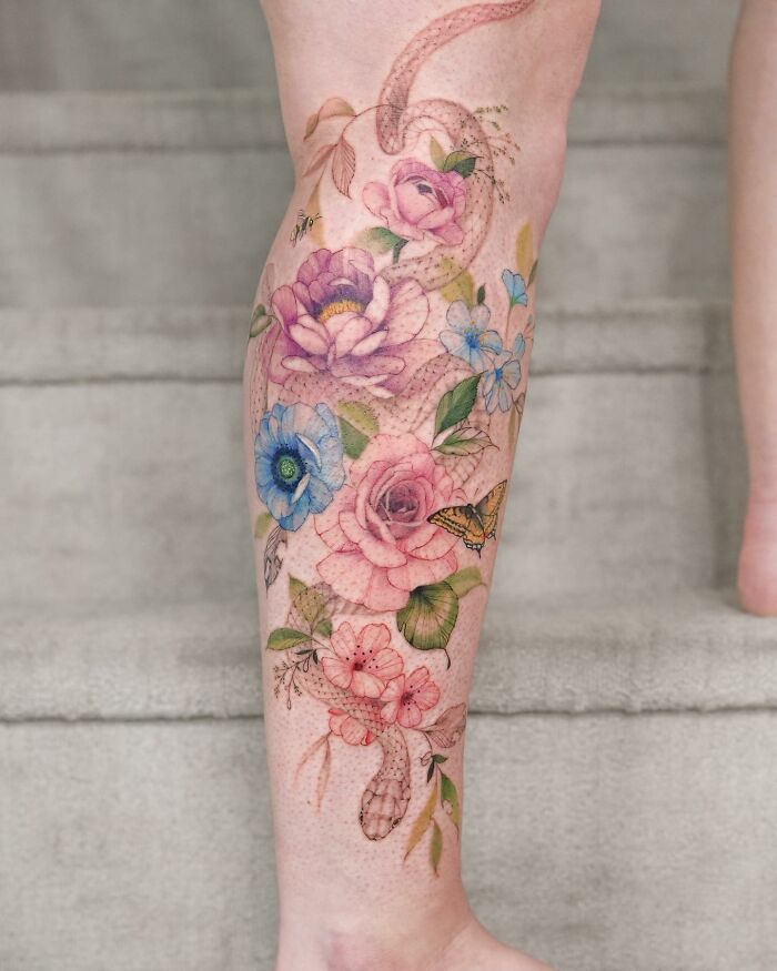 Transformative Elegance: Silo’s Exquisite Flower Tattoos And Expert Cover-UPS