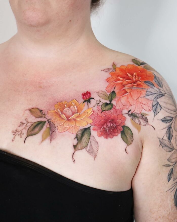 Transformative Elegance: Silo’s Exquisite Flower Tattoos And Expert Cover-UPS