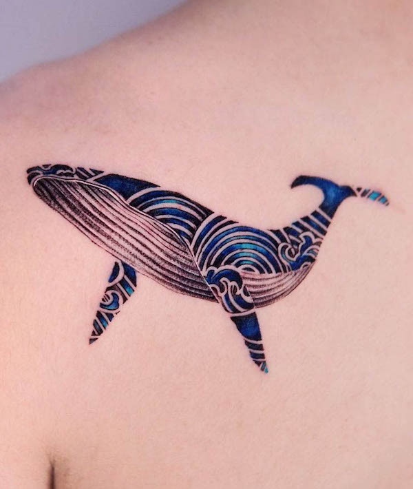 Stunning patterned whale by @mayforcolor