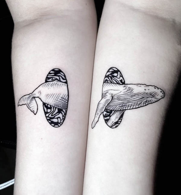 Whale crossing the portal by @punkoflipastattoo