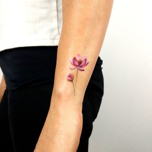 19 Small Watercolor Tattoo Ideas