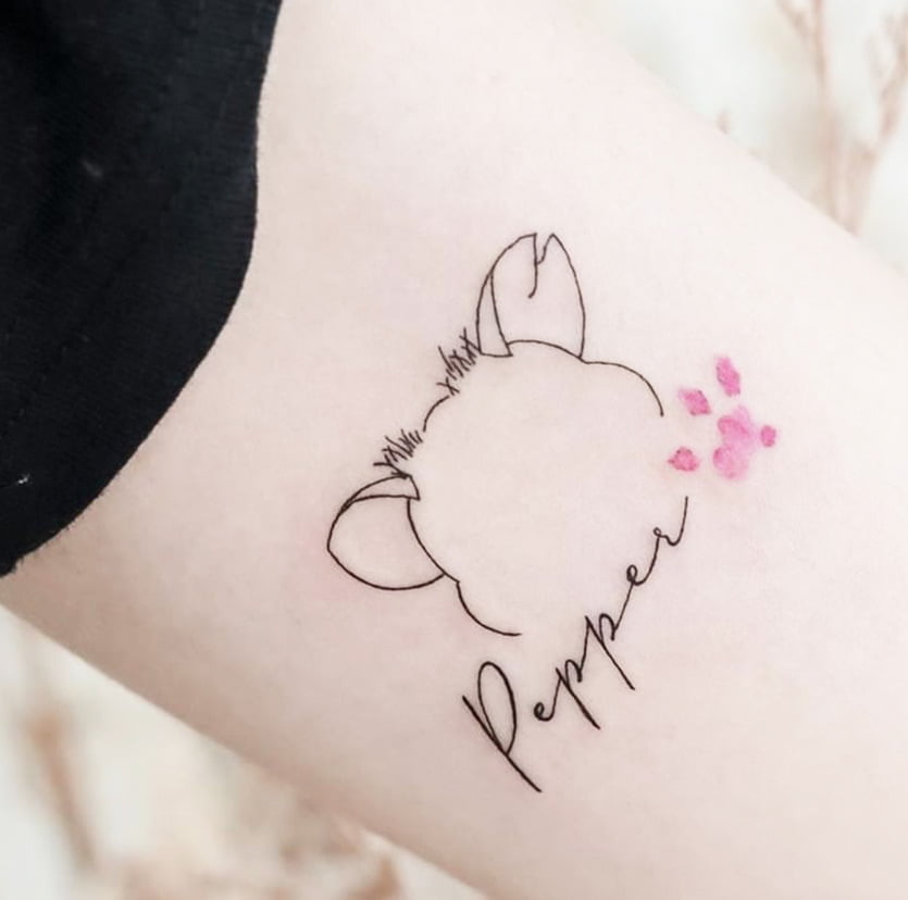 11 Beautiful Dainty Word Tattoos