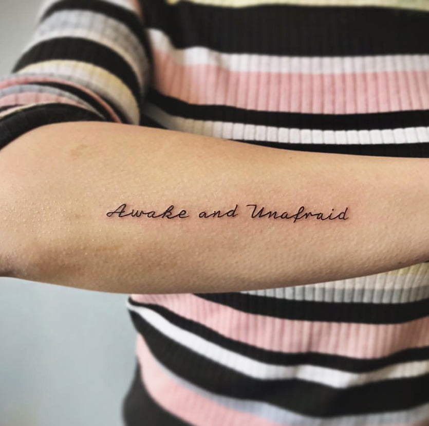 Dainty Word Tattoos Ideas: Simple yet Significant