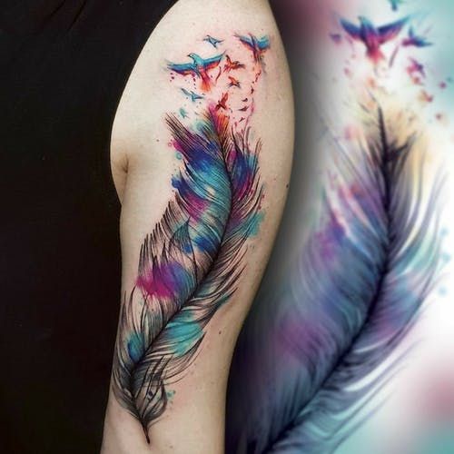 24 Watercolor Tattoo Inspiration