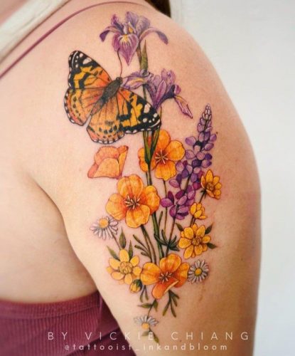 Explore 20 Captivating Butterfly Tattoo Designs on Arms for Men and Women &#8211; Fresh Ideas for 2024