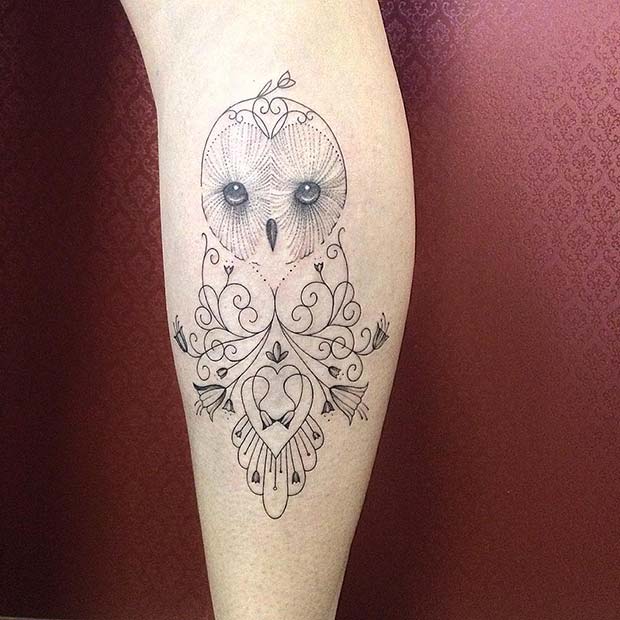 Simple Patterned Owl Design