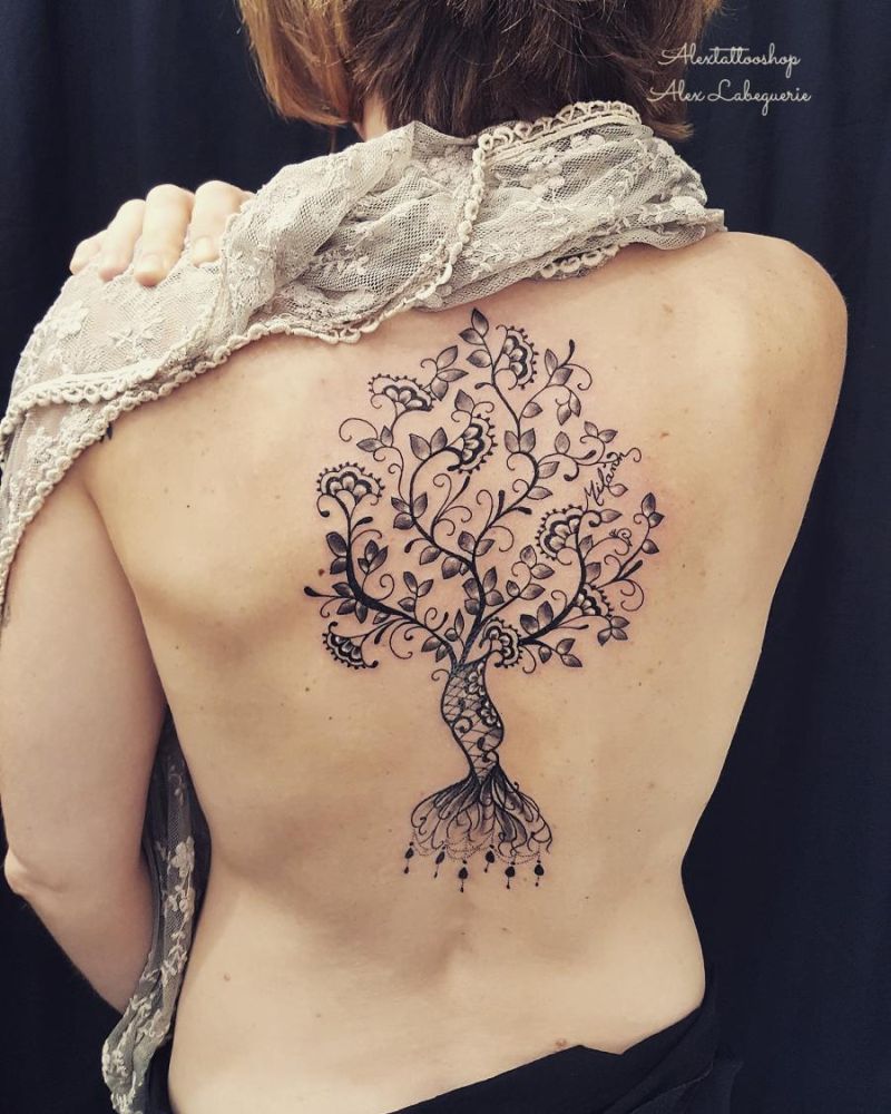 lace tattoos for women