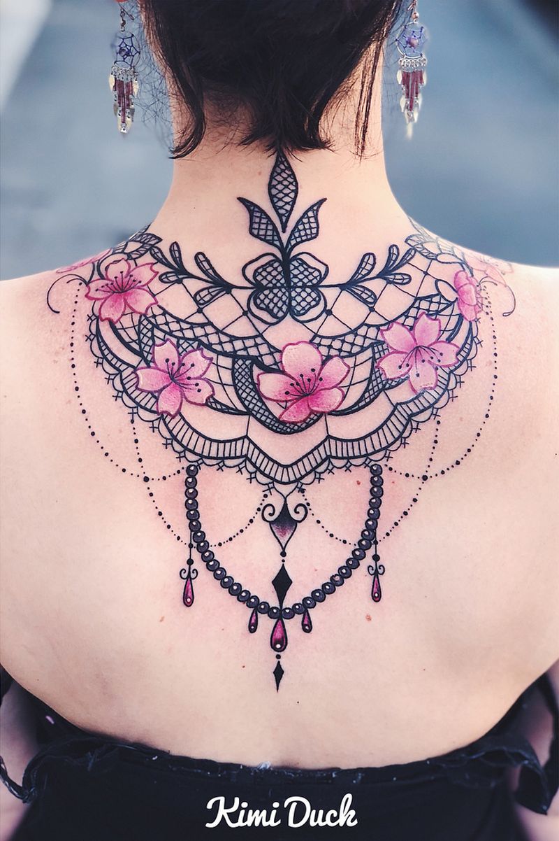 lace tattoos for women