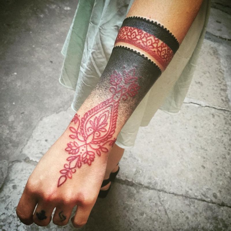 beautiful lace tattoos