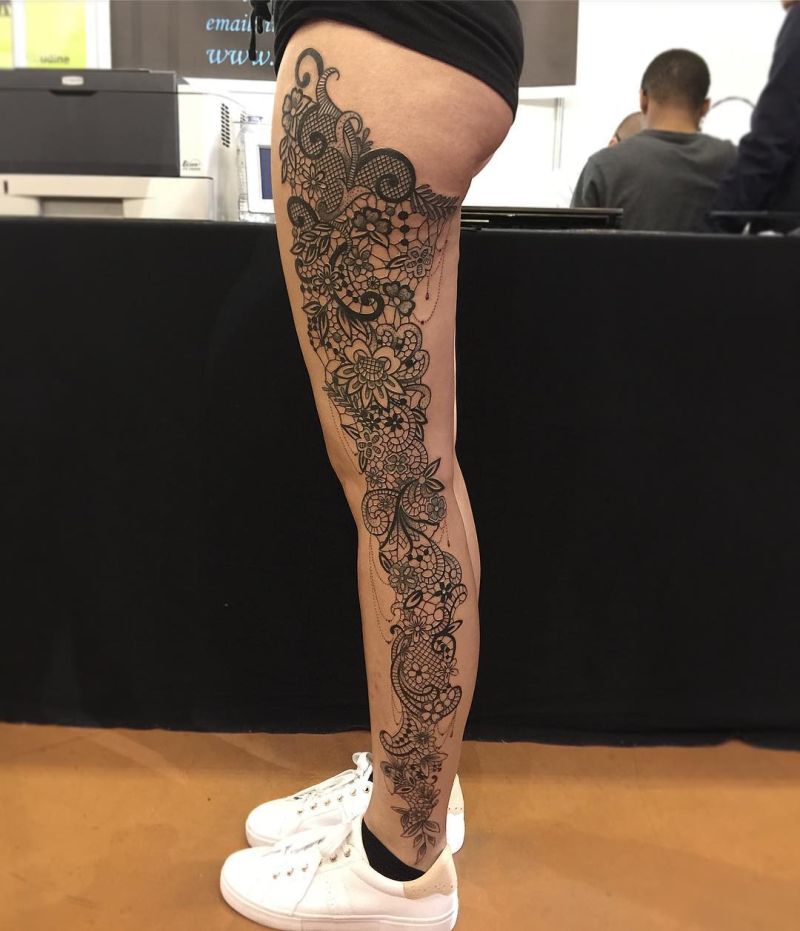 lace tattoos for women