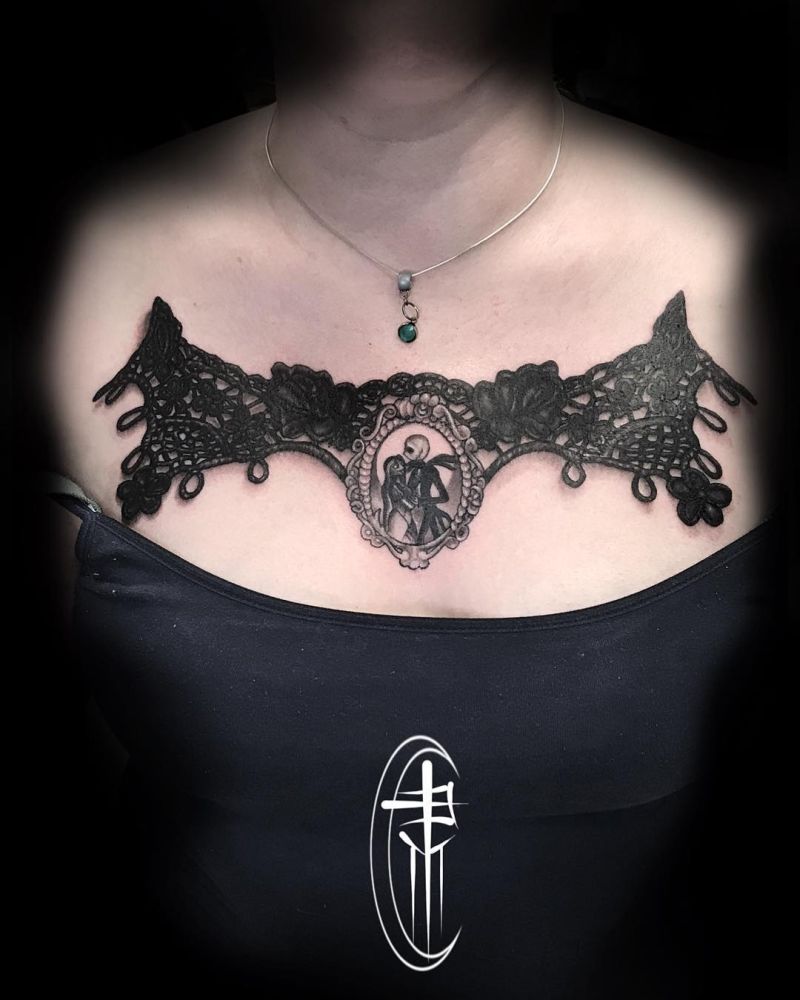 lace tattoos for women