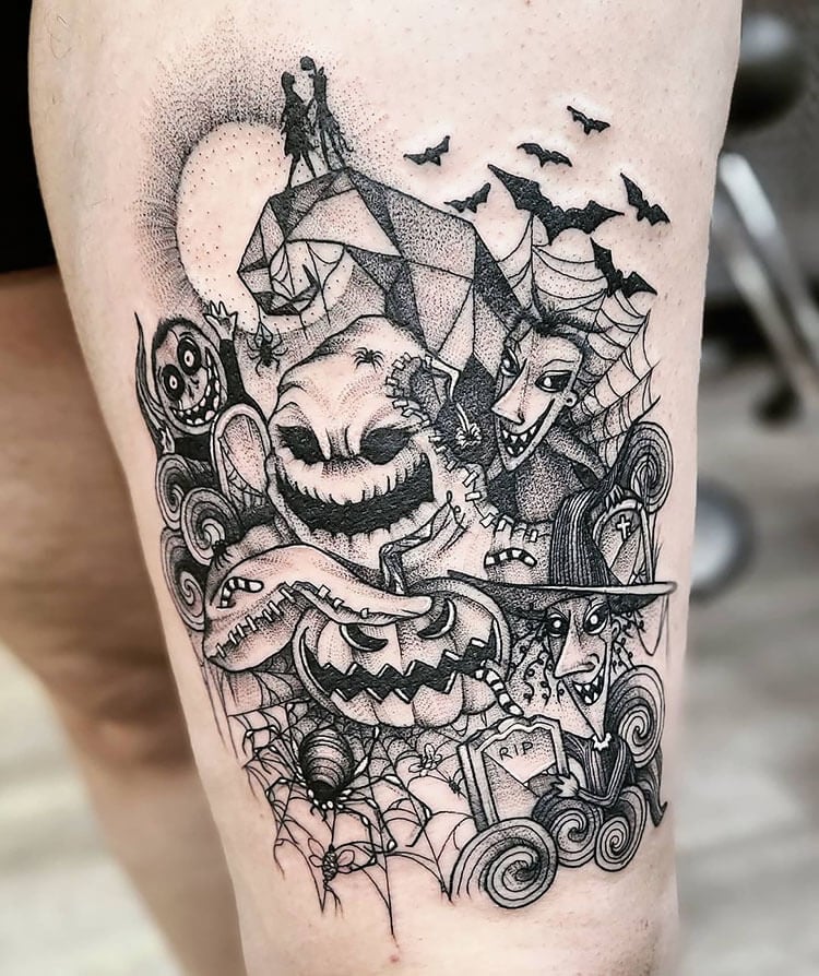 nightmare before christmas tattoo