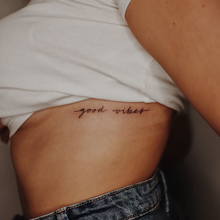 good vibes tattoo