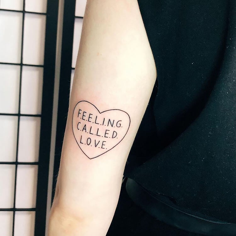 feeling called love tattoo