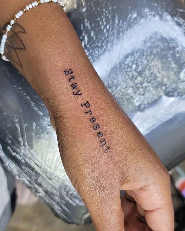 stay present tattoo