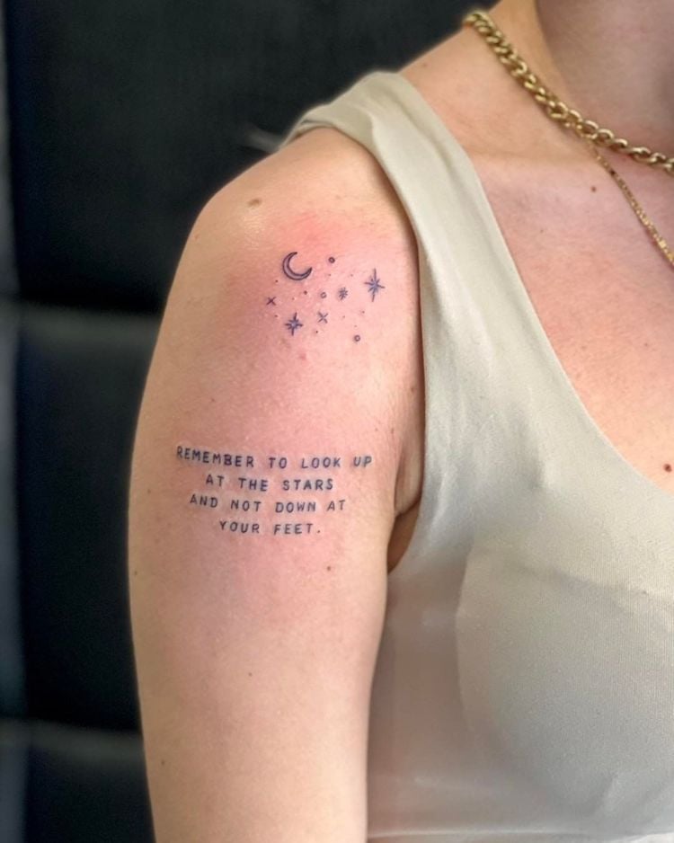 look up at the stars tattoo