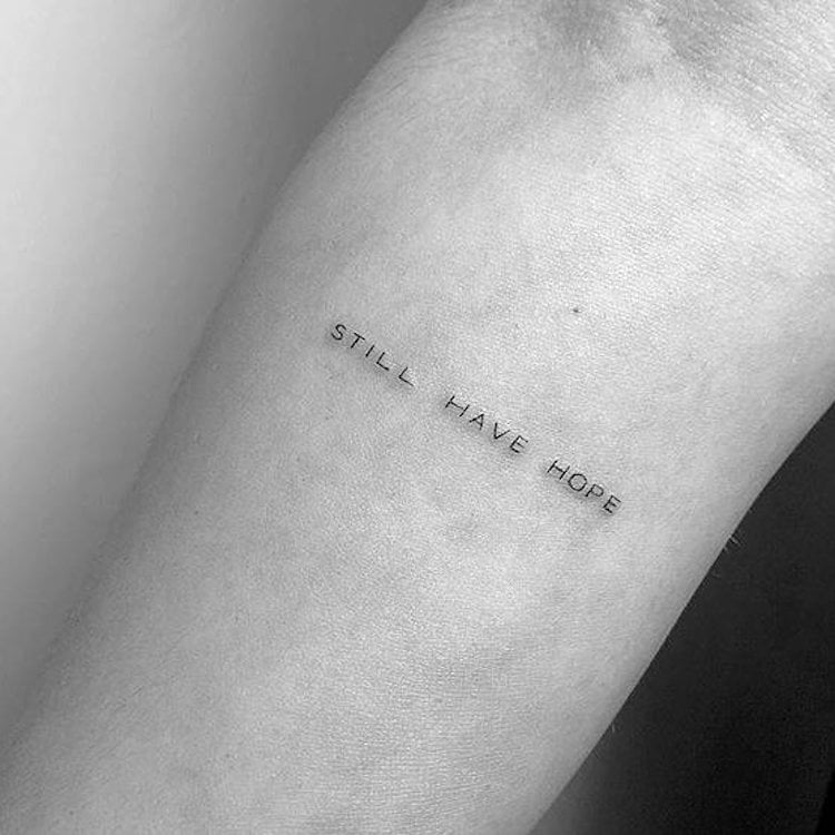 still have hope tattoo