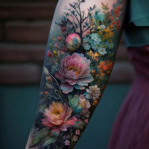 Floral Sleeve Tattoos for Women 2024: Discover Unique and Colorful Designs for Your Next Tattoo