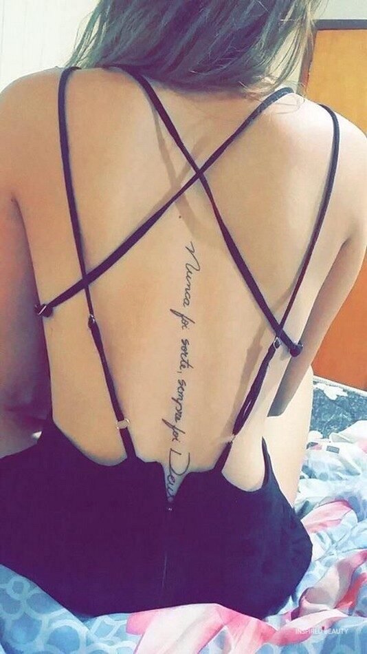 elegant spine tattoo ideas