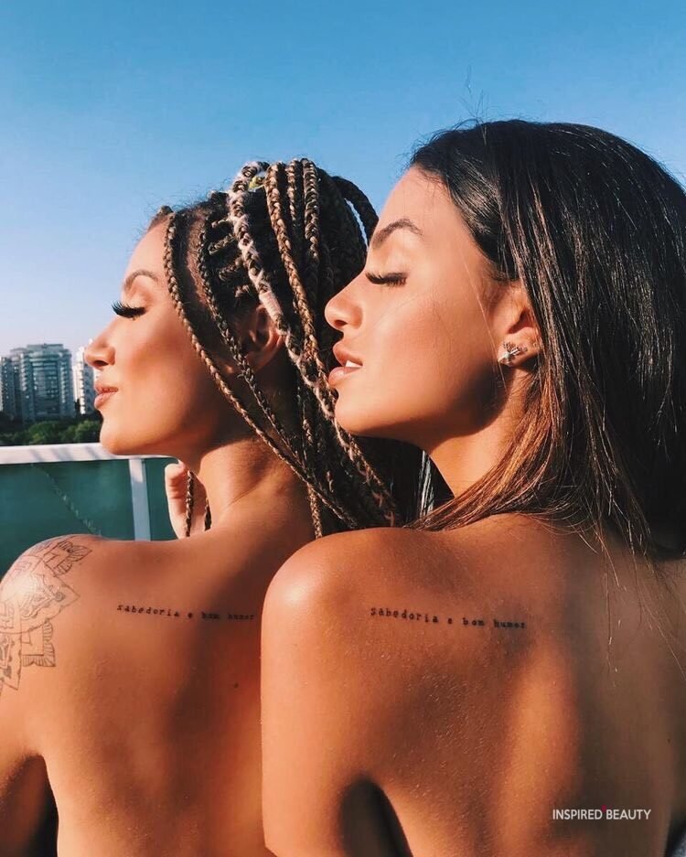 back tattoos for woman and friends