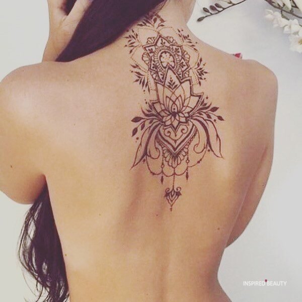 upper back tattoos for females