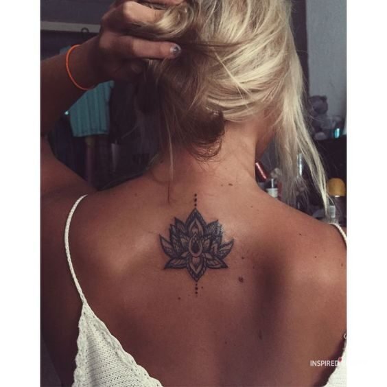 feminine back tattoos for girls