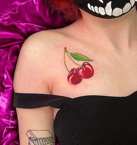 Cherry Tattoo Design