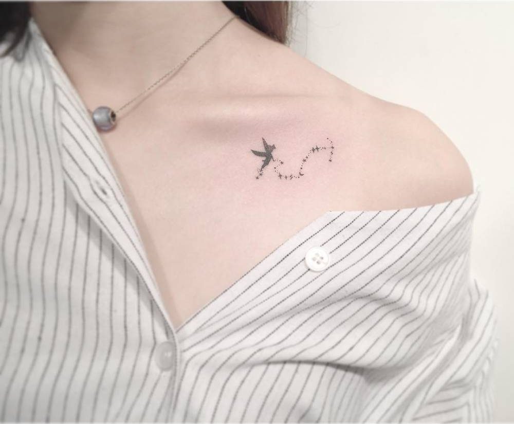 Collarbone Tattoos For Scorpio Zodiac Sign 4