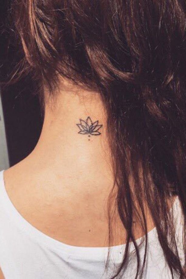 small neck rose tattoo ideas