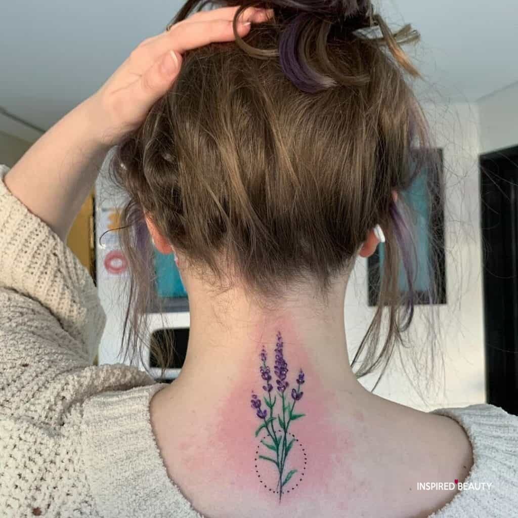 back of neck tattoos for women