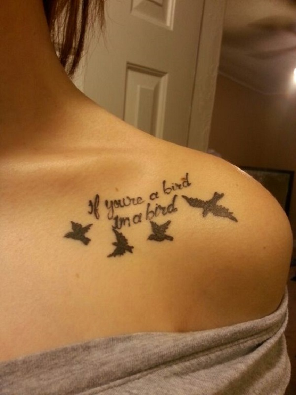 If you're a bird, I'm a bird tattoo