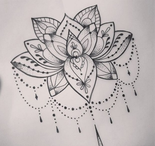 Lotus Mandala Tattoo Design