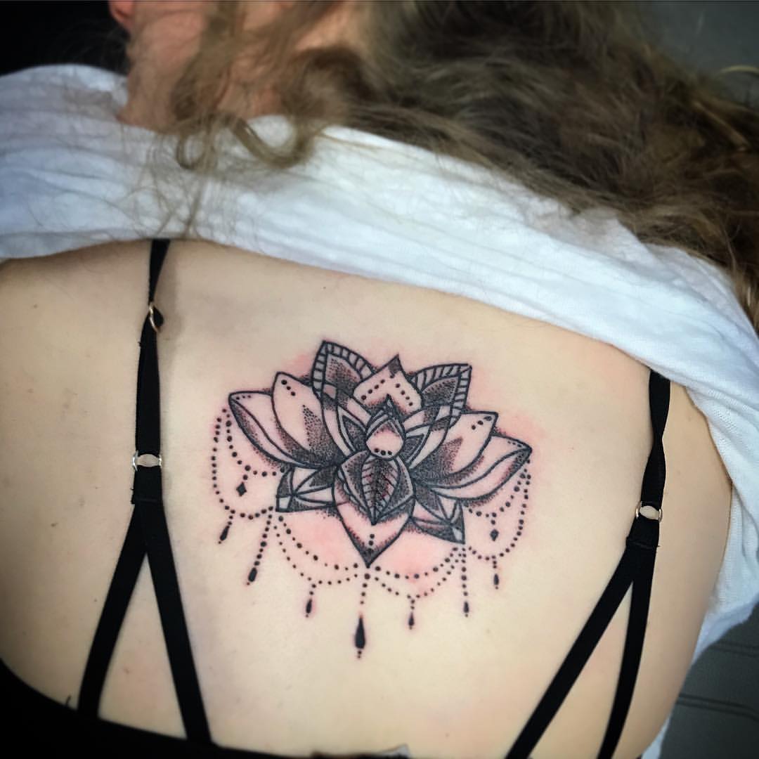 Lovely Back Mandala Tattoo