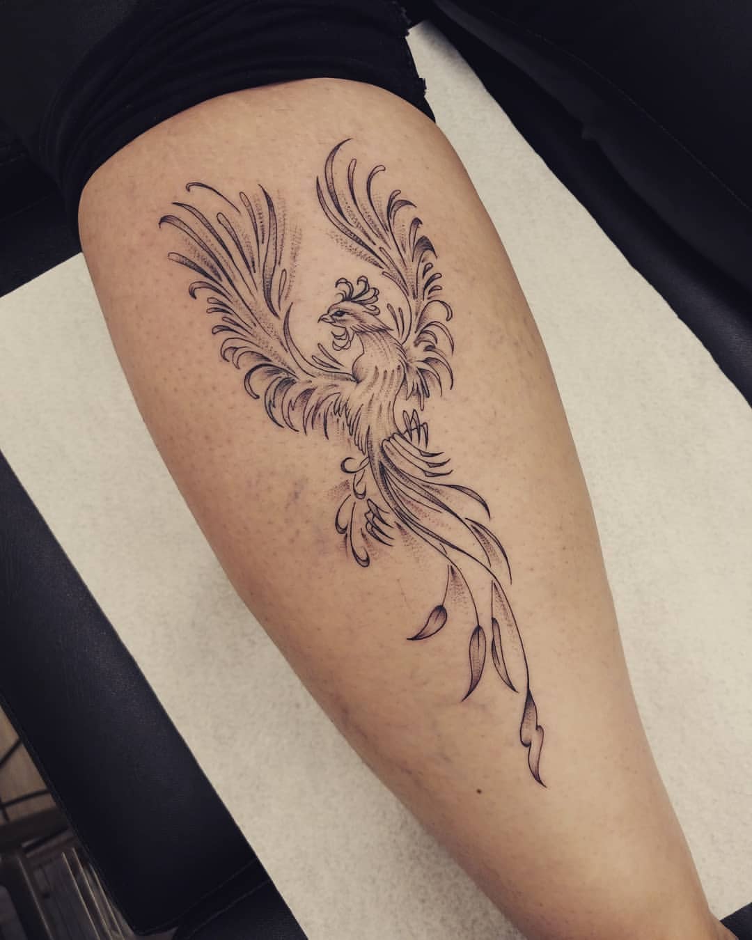 Phoenix Arm Tattoo Design