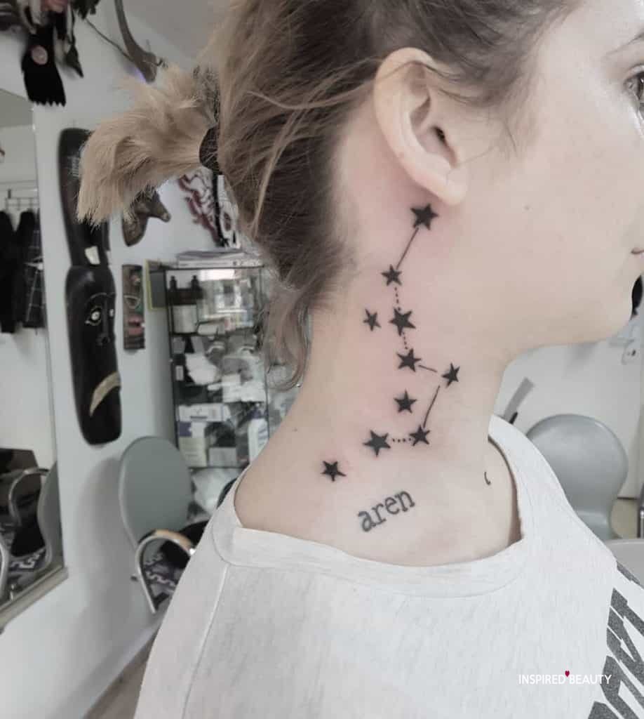 side neck tattoos for women