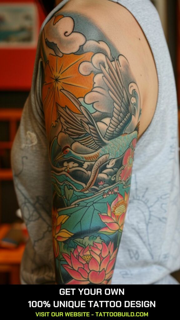 Chinese vintage sleeve tattoo