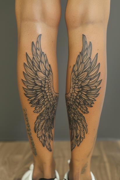 calf tattoos for women 11