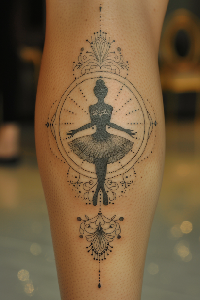 calf tattoos for women 23