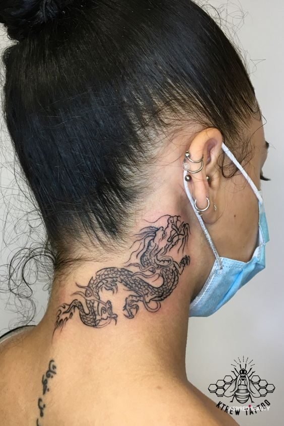 neck tattoos for women