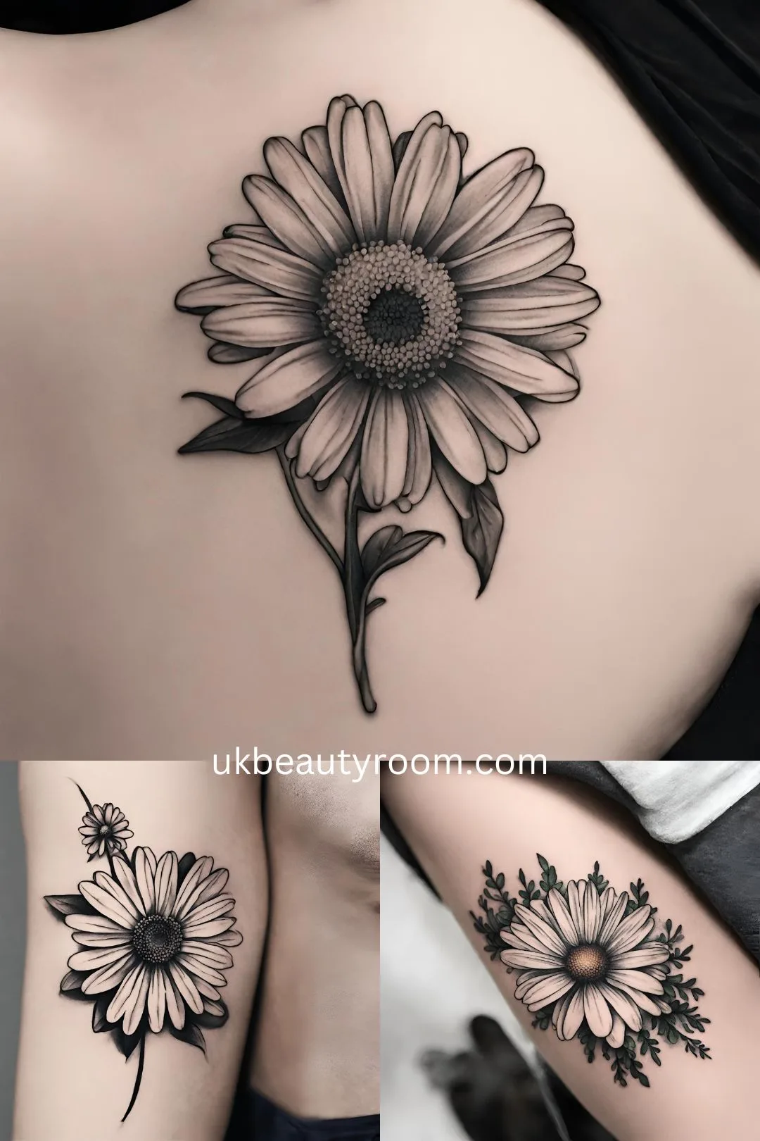 April: Daisy - flower tattoo ideas