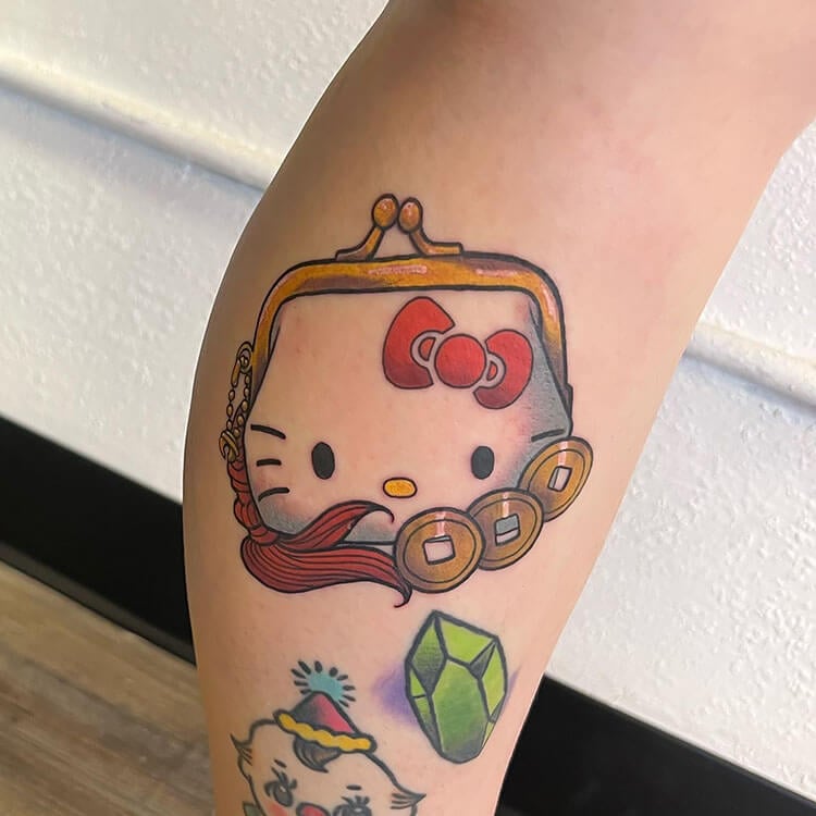 Hello Kitty Coin Purse Tattoo