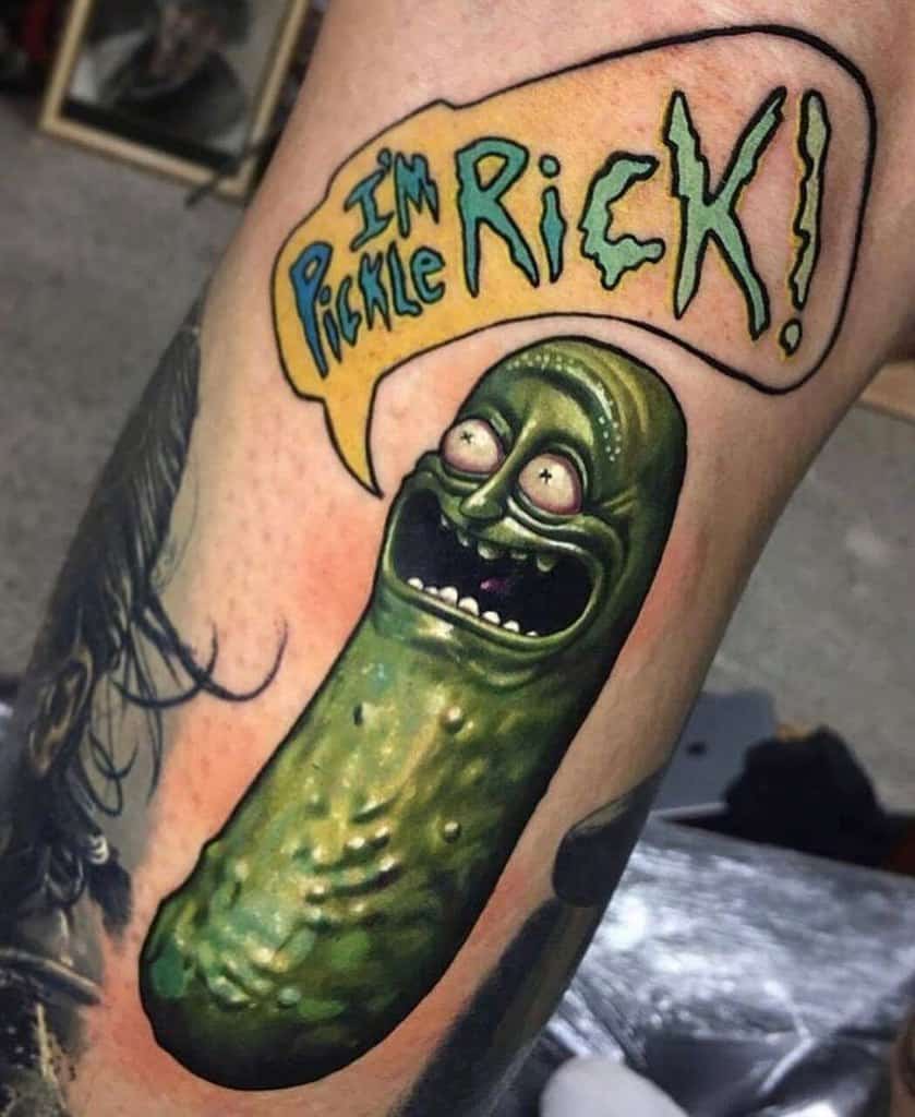 Im Pickle Rick And Morty Skin Art Funny Tattoo