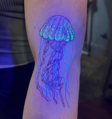 jellyfish invisible tattoo design