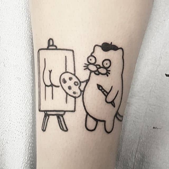 Mini Mr Heggie Art Body Art Tattoo