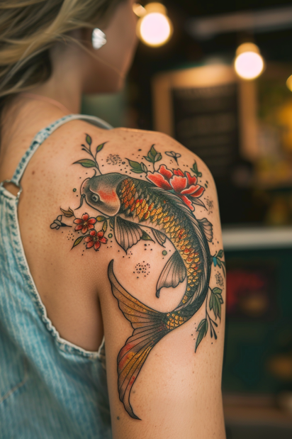 shoulder tattoos for women 12