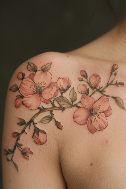 shoulder tattoos for women 13