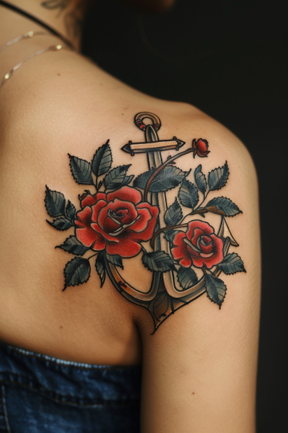 shoulder tattoos for women 21