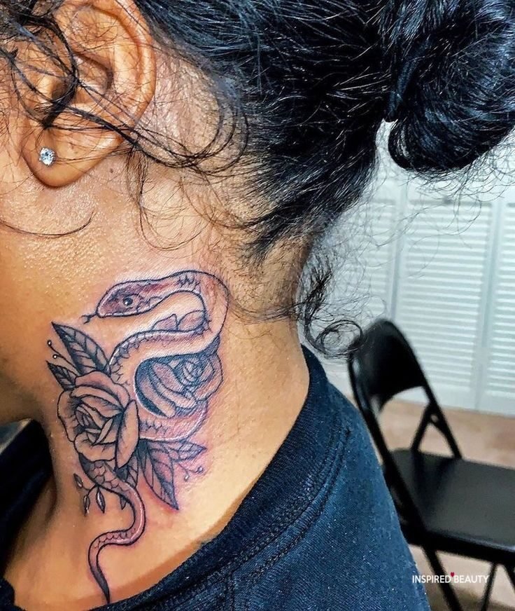 neck tattoos for women