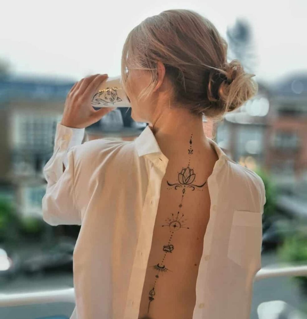 spine tattoos for woman