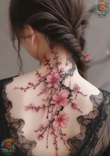 Explore 20 Unique Cherry Blossom Tattoo Designs for 2024 &#8211; Embrace Nature&#8217;s Ephemeral Beauty